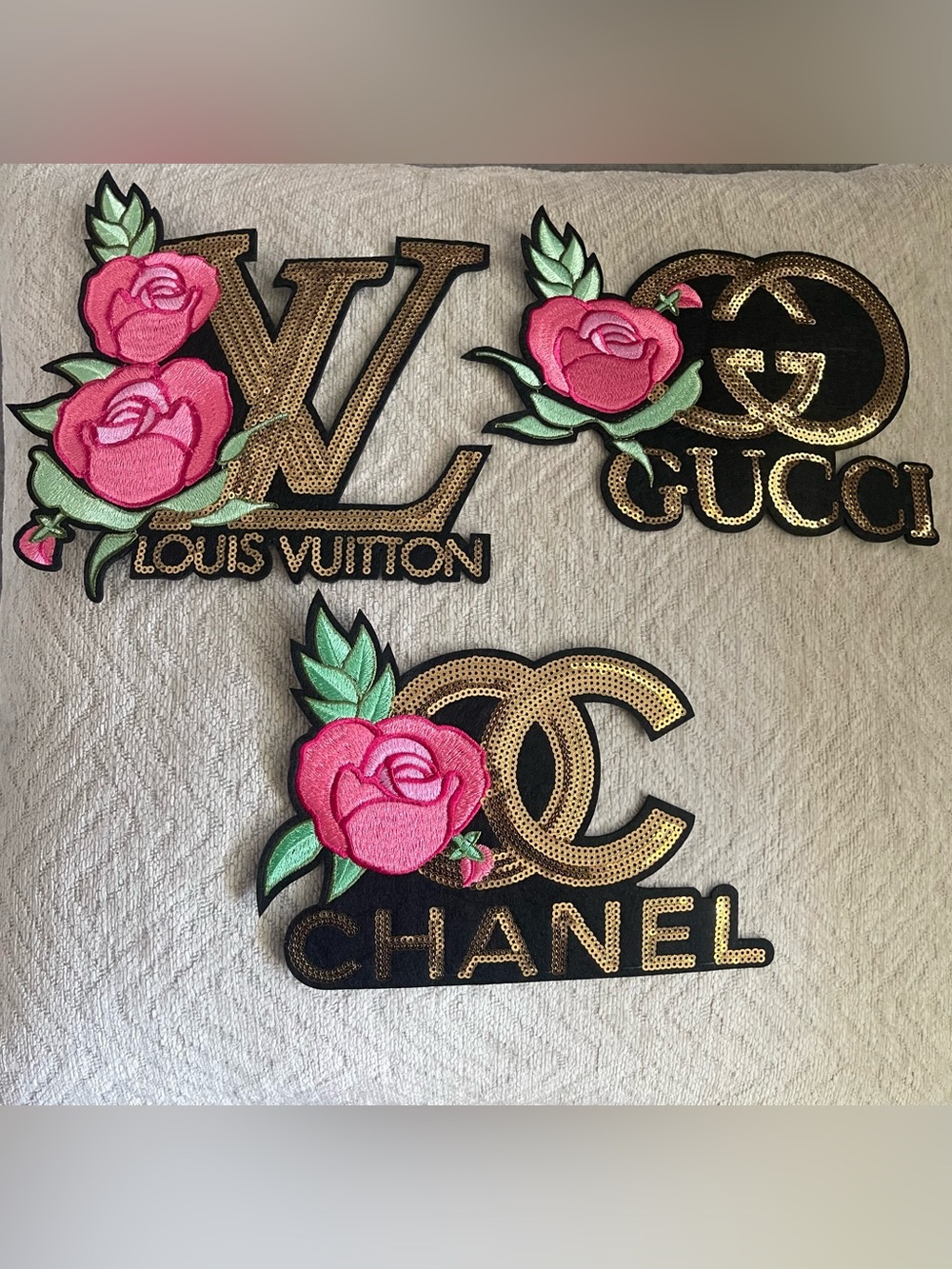 Custom Iron on Patches CC/GG/LV
